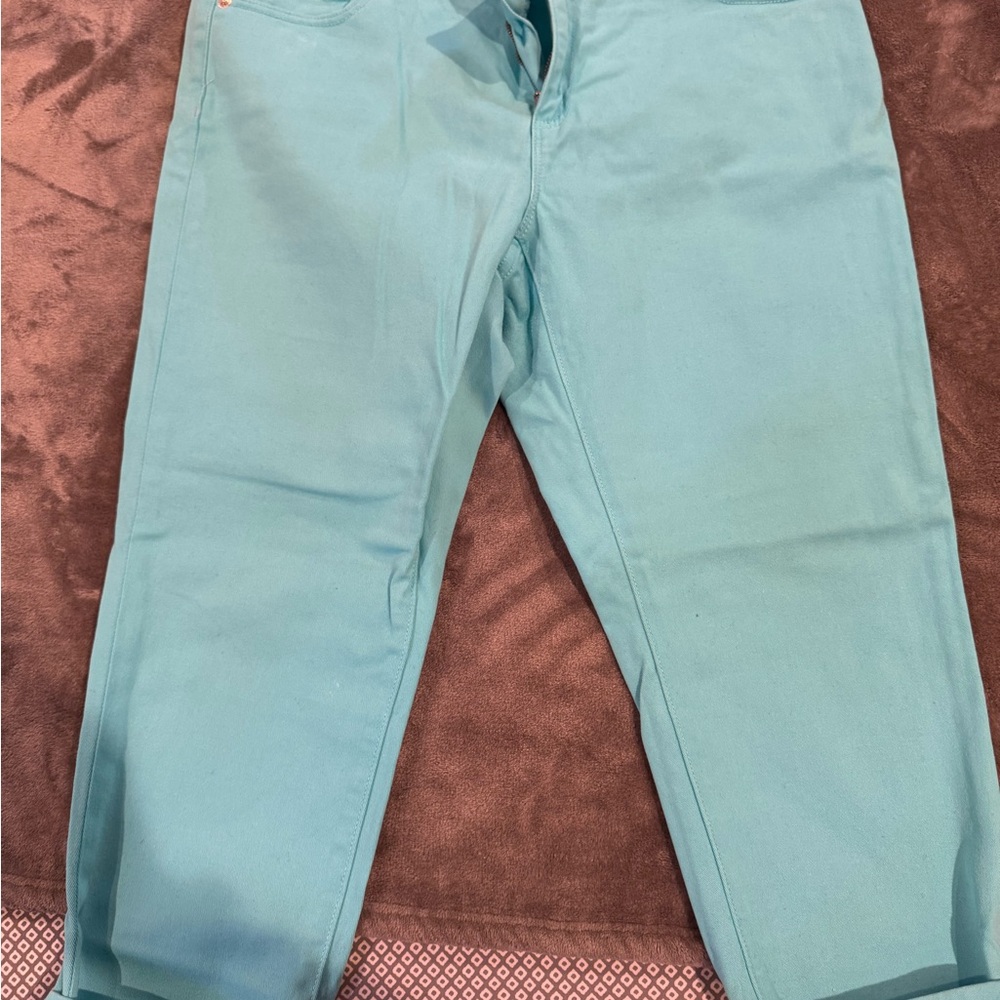Michael Kors Cropped Pants in Light Blue